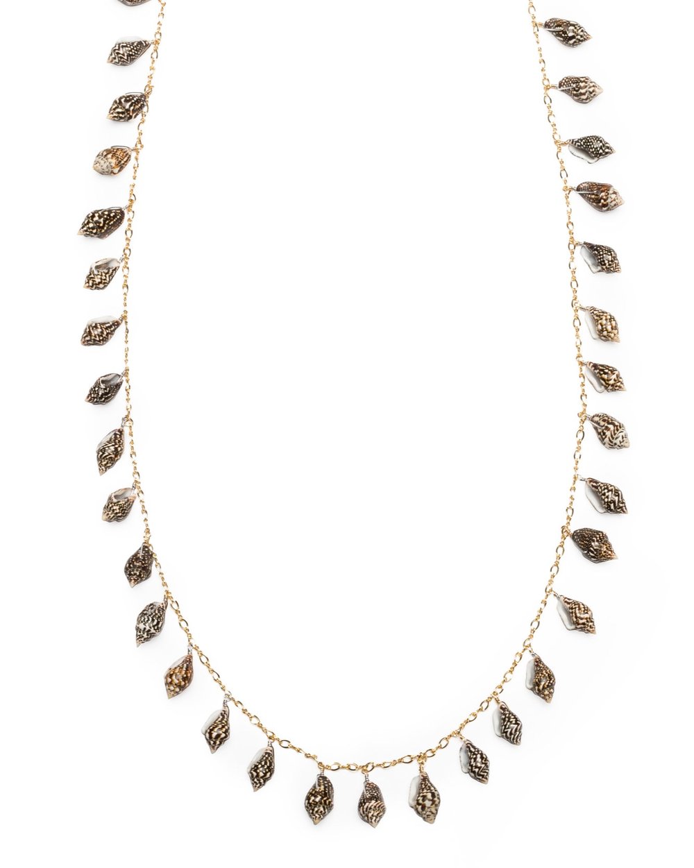 Signature Shell Lei Long necklace