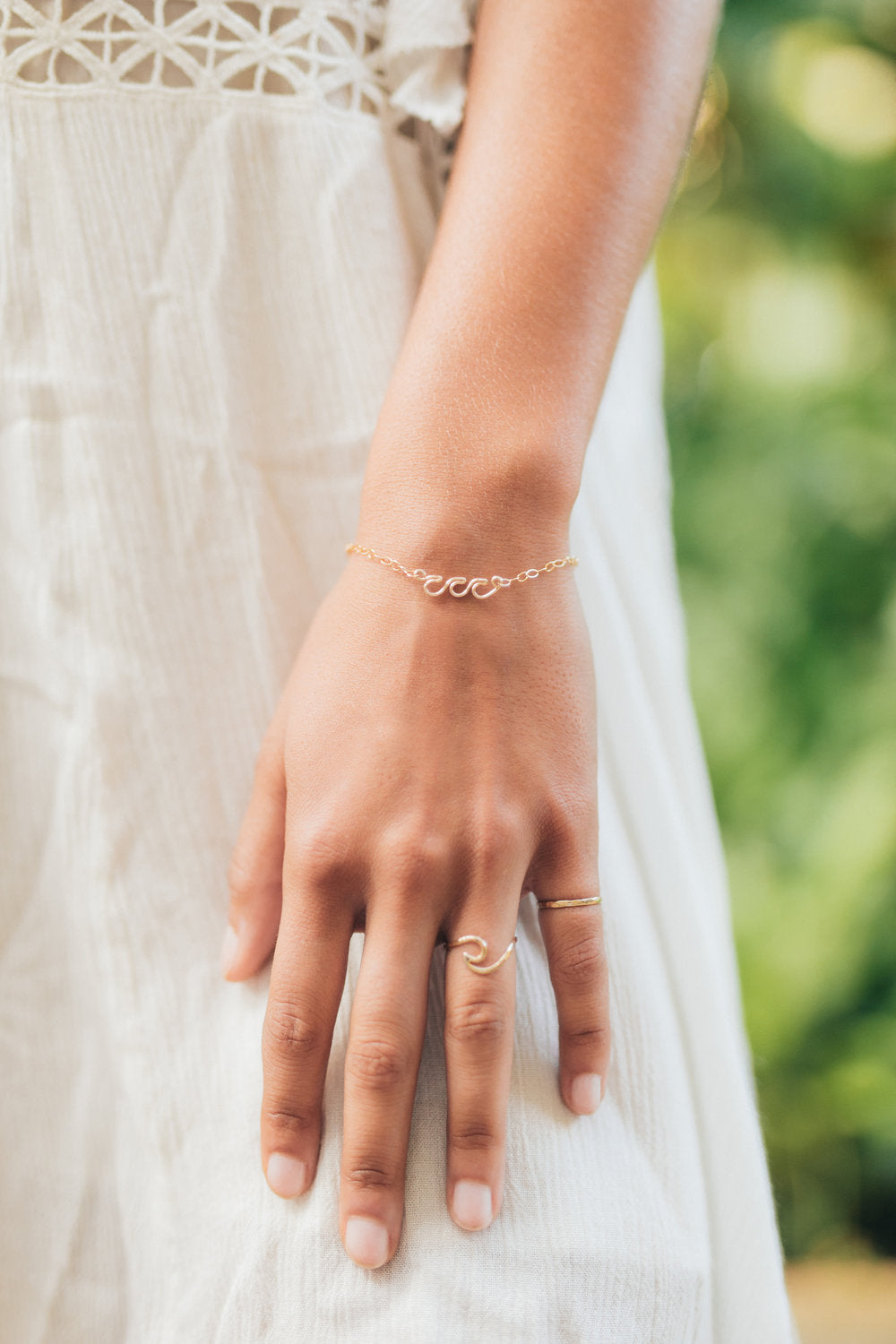 Triple Gold Chain Bracelet Set– ke aloha jewelry