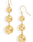 Angelina Golden Ball Drop Earrings