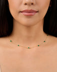 Elise Green Onyx Choker