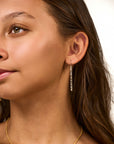 Soho Vertical Organic Bar earrings