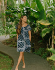 Rissa Dress Hibiscus Hawaiian Quilt Print