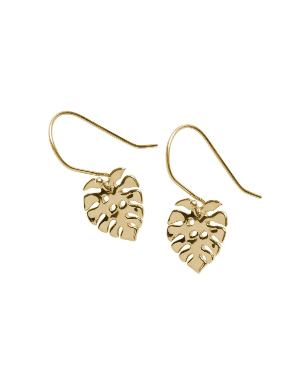Manoa Monstera Leaf drop earrings – [ki-ele]